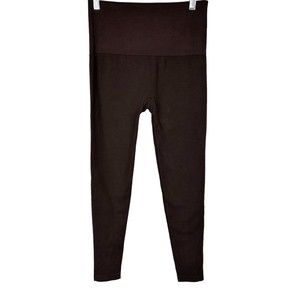 Breezies Women's Pull-on Seamless Cotton Leggings Pant Cocoa Bean Medium Size